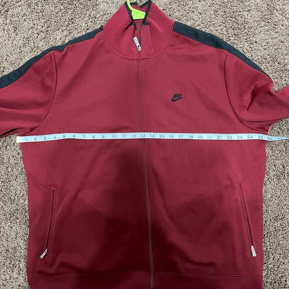 Men’s Nike Burgundy and Black Zip-UpTrack Jacket Excellent condition 2X - Picture 7 of 9